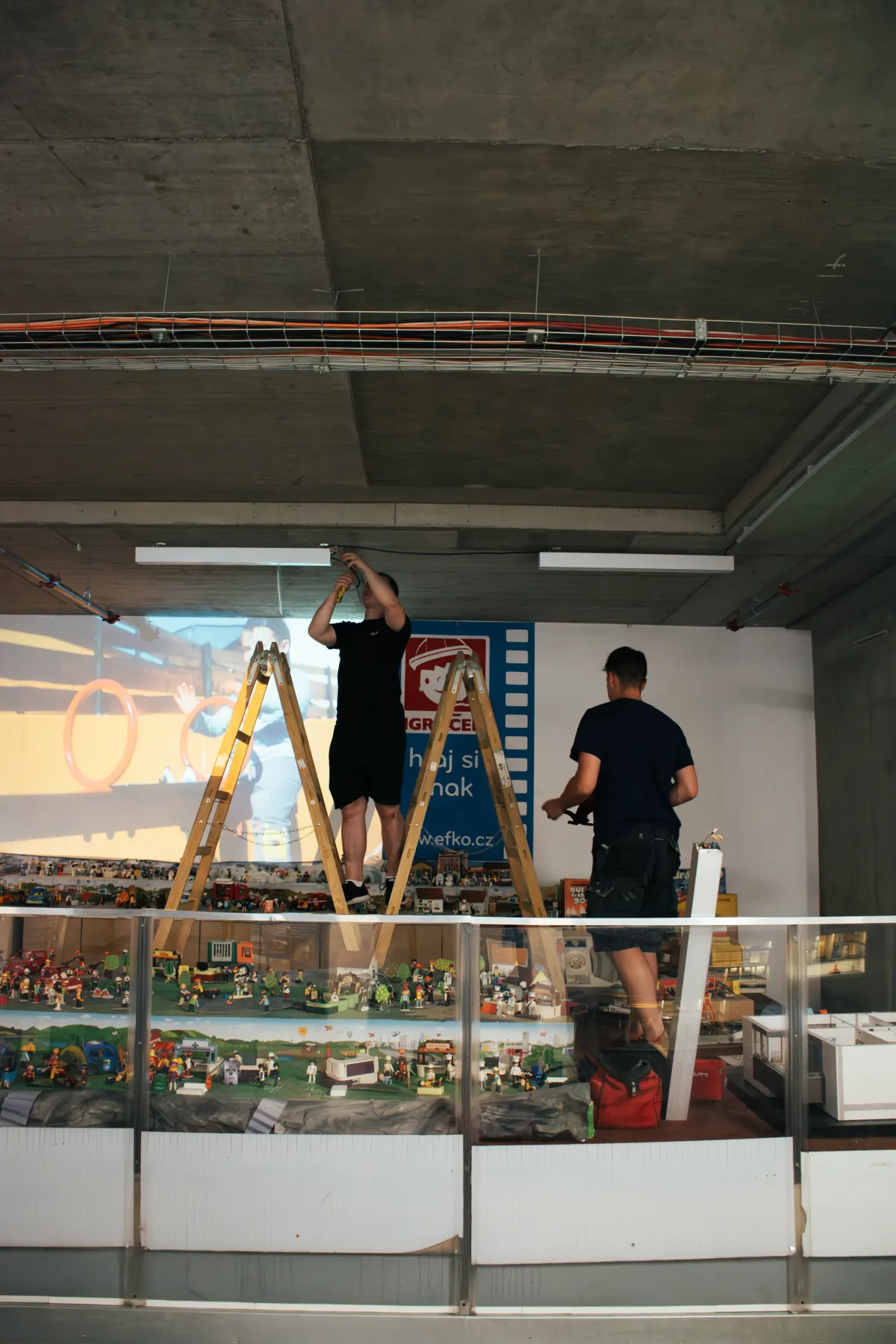 Lighting control installation on site